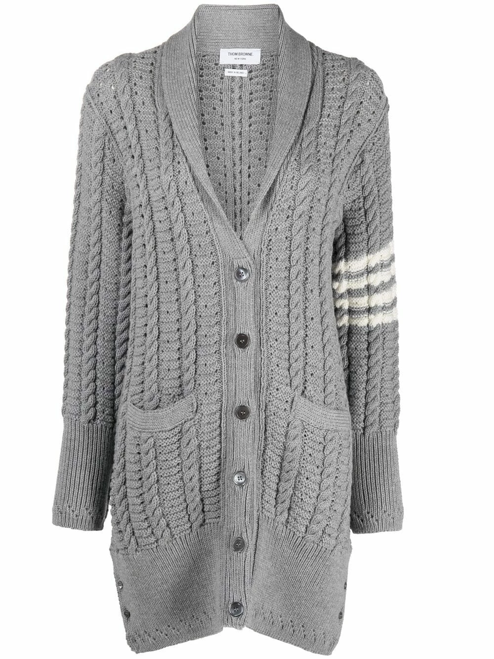 Thom Browne Cable knit cardi coat cardi-coats of women 1 Thom Browne cable-knit cardi-coat
