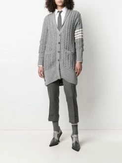 Thom Browne cable-knit cardi-coat