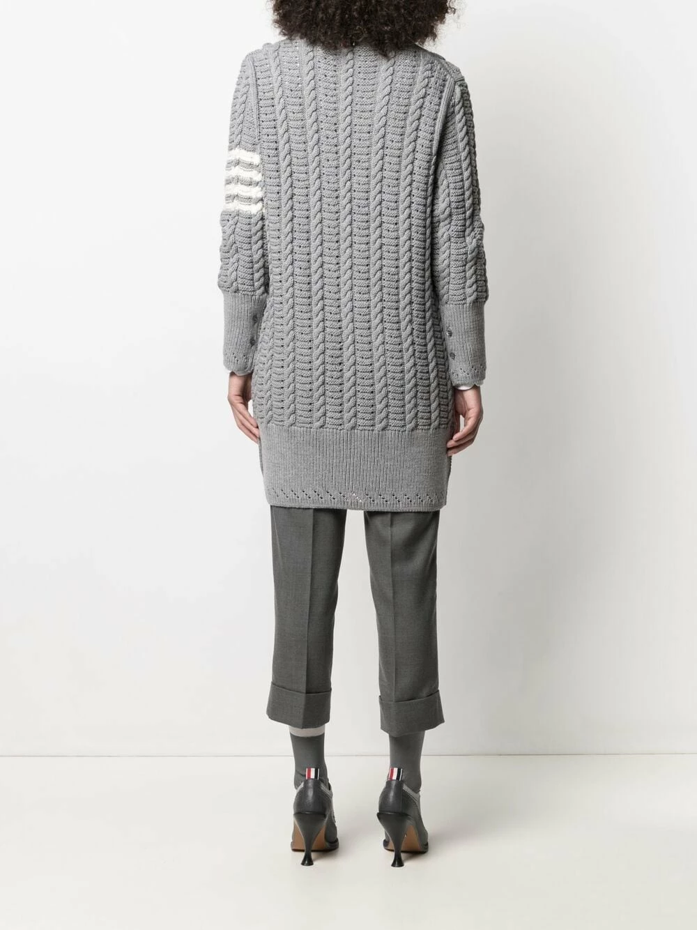 Thom Browne Cable knit cardi coat cardi-coats of women 4 Thom Browne cable-knit cardi-coat
