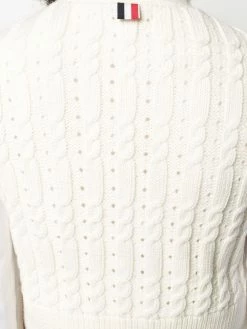 Thom Browne Cable knit vest top knitted tops of women 9 Thom Browne cable knit vest top