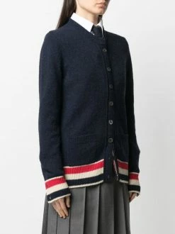Thom Browne RWB stripe knitted cardigan