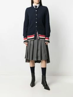 Thom Browne RWB stripe knitted cardigan