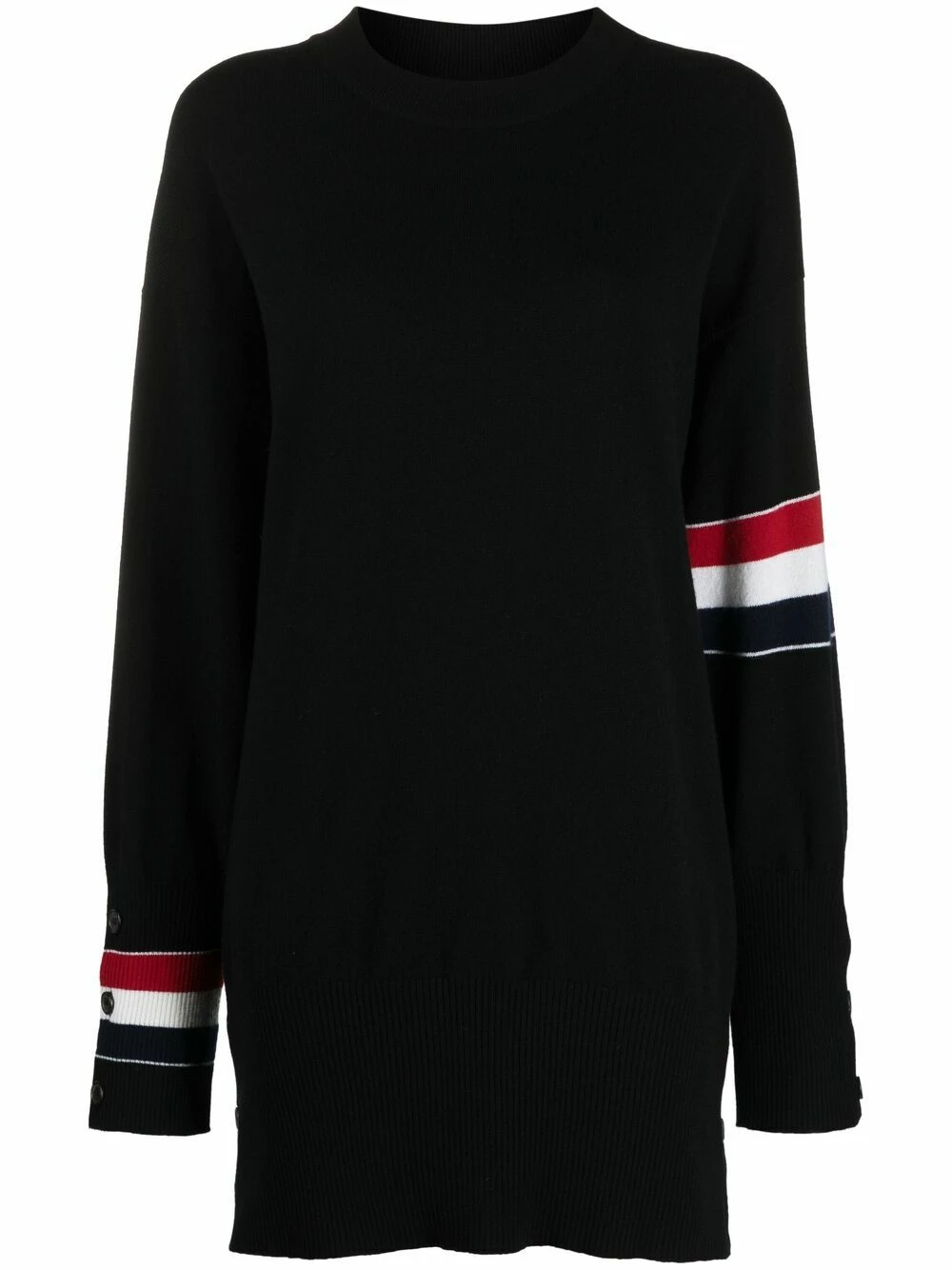 Thom Browne RWB stripe oversized jumper knitted sweaters of women 1 Thom Browne RWB stripe oversized jumper