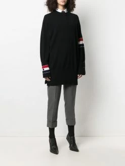 Thom Browne RWB stripe oversized jumper knitted sweaters of women 7 Thom Browne RWB stripe oversized jumper