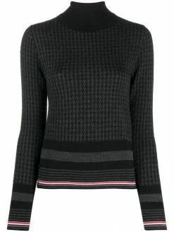 Thom Browne houndstooth-jacquard jumper