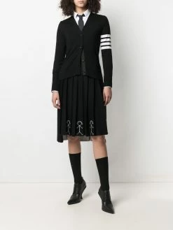 Thom Browne 4-Bar stripe printed cardigan