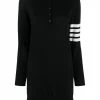 Thom Browne 4-Bar stripe polo dress