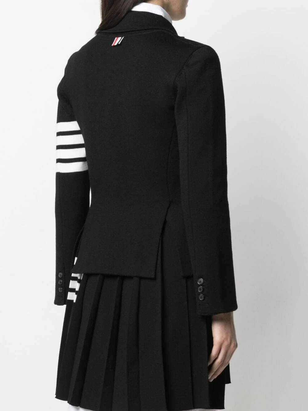 Thom Browne 4 Bar stripe knitted blazer blazers of women 4 Thom Browne 4-Bar stripe knitted blazer