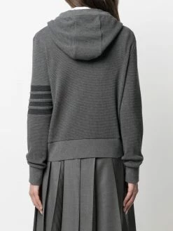 Thom Browne Waffle knit hooded cardigan cardigans of women 8 Thom Browne waffle-knit hooded cardigan