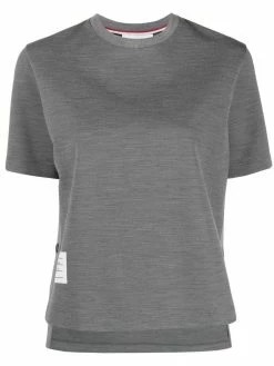 Thom Browne logo patch crew neck T-shirt