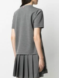 Thom Browne logo patch crew neck T-shirt