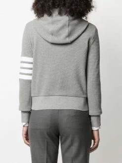 Thom Browne knitted hoodie cardigan