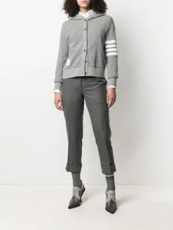 Thom Browne knitted hoodie cardigan