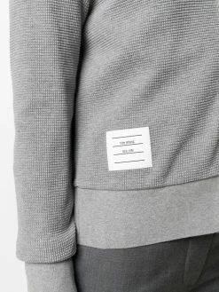 Thom Browne knitted hoodie cardigan