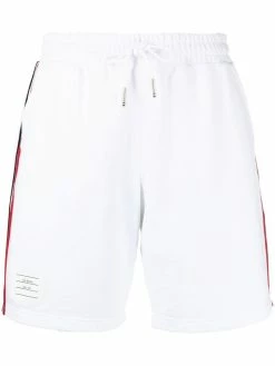 Thom Browne RWB-stripe track shorts