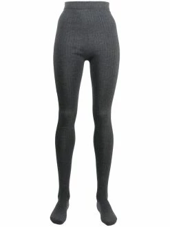 Thom Browne high-rise ribbed-knit tights