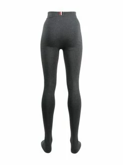 Thom Browne high-rise ribbed-knit tights