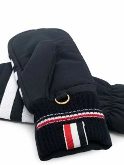 Thom Browne 4-Bar stripe mittens