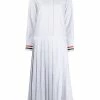 Thom Browne pinstriped pleated shirt dress