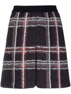 Thom Browne checked high-waisted skirt