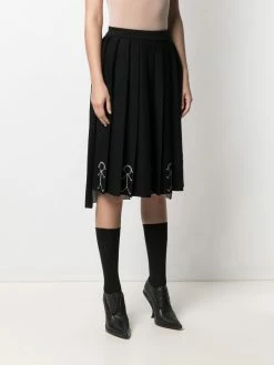 Thom Browne embroidered pleated skirt