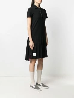 Thom Browne pleated knee-length polo dress