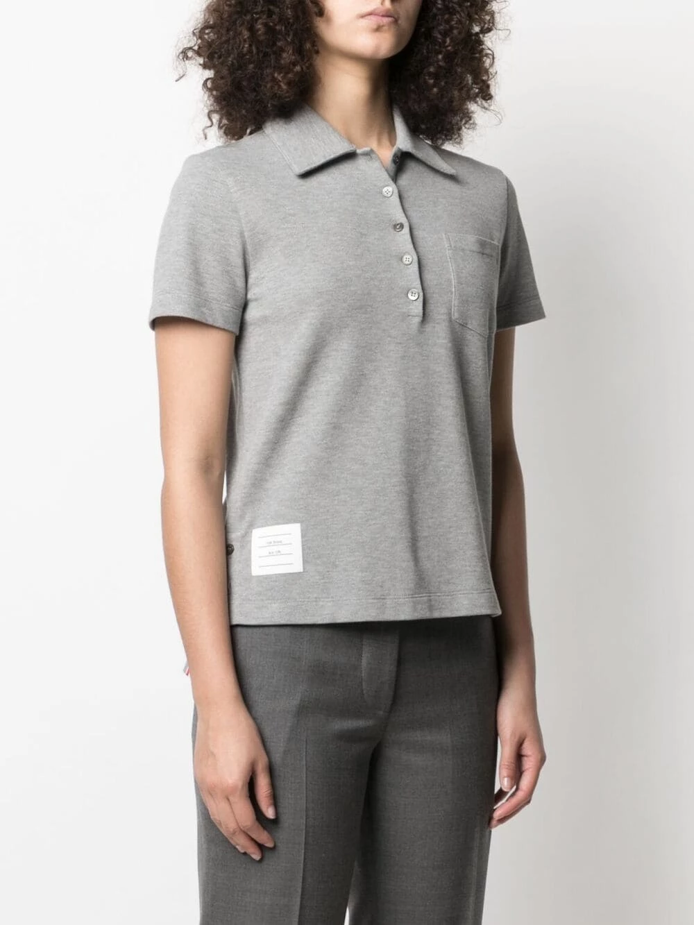 Thom Browne Chest patch pocket polo shirt polo tops of women 3 Thom Browne chest patch pocket polo shirt