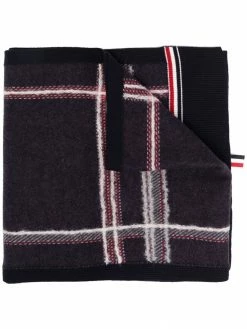 Thom Browne check-pattern scarf