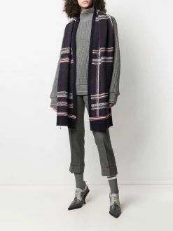Thom Browne check-pattern scarf