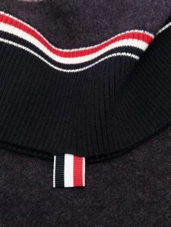 Thom Browne check-pattern scarf