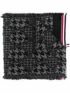Thom Browne houndstooth-pattern scarf
