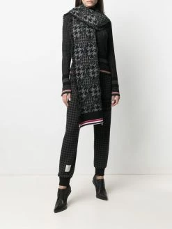 Thom Browne houndstooth-pattern scarf