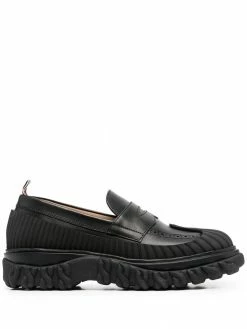 Thom Browne ridged penny loafers