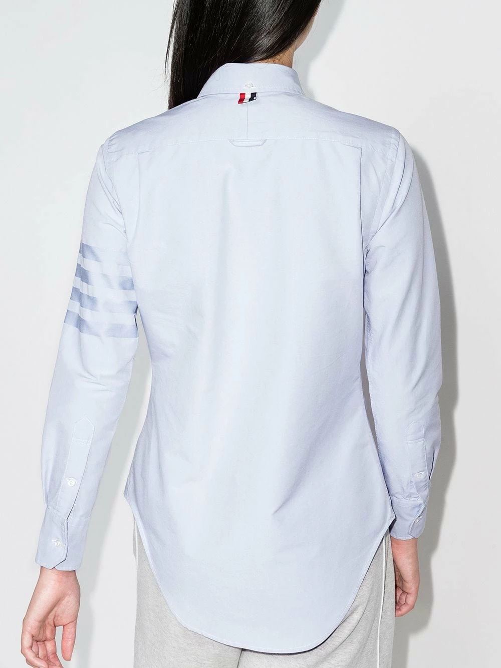 Thom Browne Logo patch buttoned shirt shirts of women 3 Thom Browne logo patch buttoned shirt