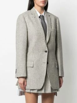 Thom Browne Gunclub check tweed blazer