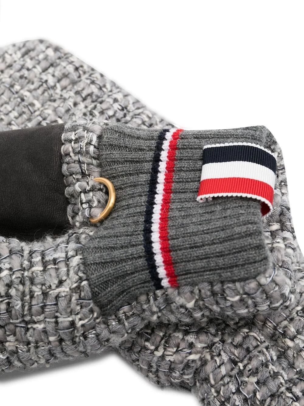 Thom Browne Chunky knit mittens gloves of women 2 Thom Browne chunky-knit mittens