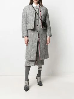 Thom Browne tweed cardigan overcoat