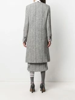 Thom Browne tweed cardigan overcoat