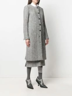 Thom Browne tweed cardigan overcoat