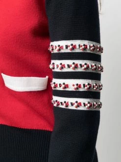 Thom Browne colour-block 4-Bar cardigan