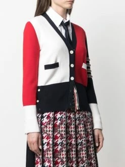 Thom Browne colour-block 4-Bar cardigan