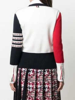 Thom Browne colour-block 4-Bar cardigan