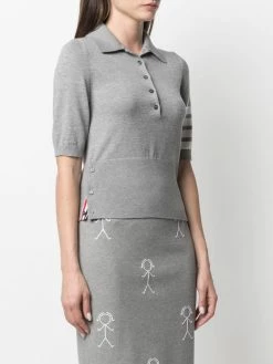 Thom Browne Mrs. Thom icon polo shirt knitted tops of women 7 Thom Browne Mrs. Thom icon polo shirt