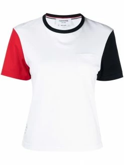 Thom Browne contrast-sleeve T-shirt