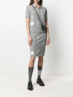 Thom Browne shoulder strap bi-fold wallet