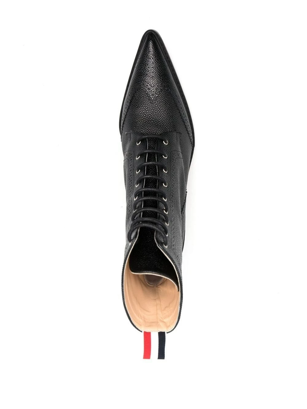 Thom Browne Lace up wingtip ankle 50mm booties boots of women 4 Thom Browne lace-up wingtip ankle 50mm booties