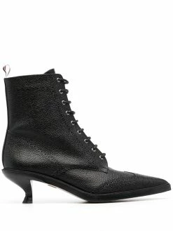 Thom Browne lace-up wingtip ankle 50mm booties