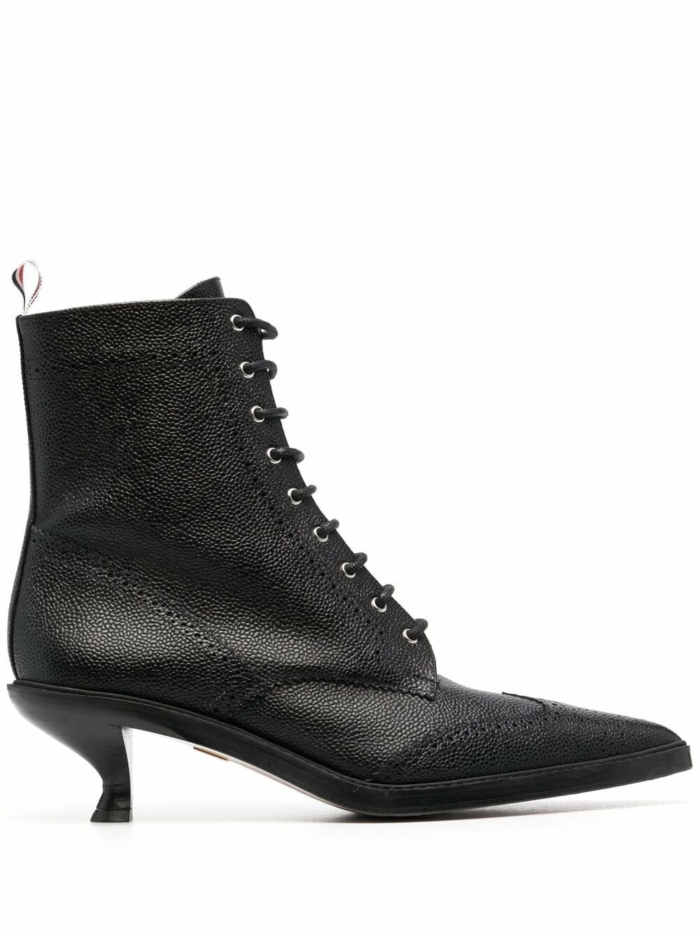 Thom Browne Lace up wingtip ankle 50mm booties boots of women 1 Thom Browne lace-up wingtip ankle 50mm booties