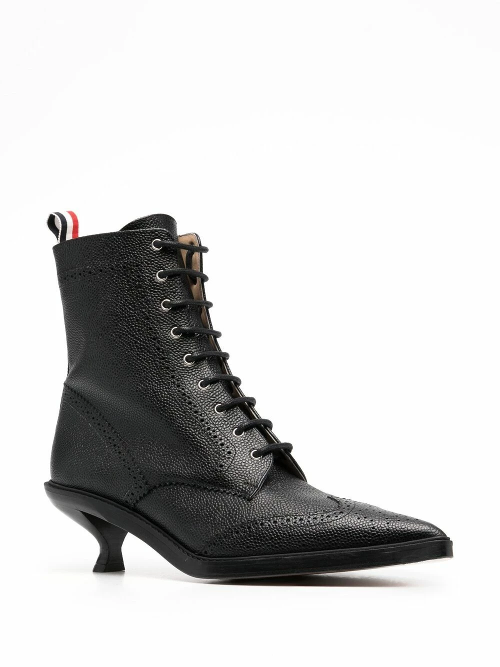 Thom Browne Lace up wingtip ankle 50mm booties boots of women 2 Thom Browne lace-up wingtip ankle 50mm booties