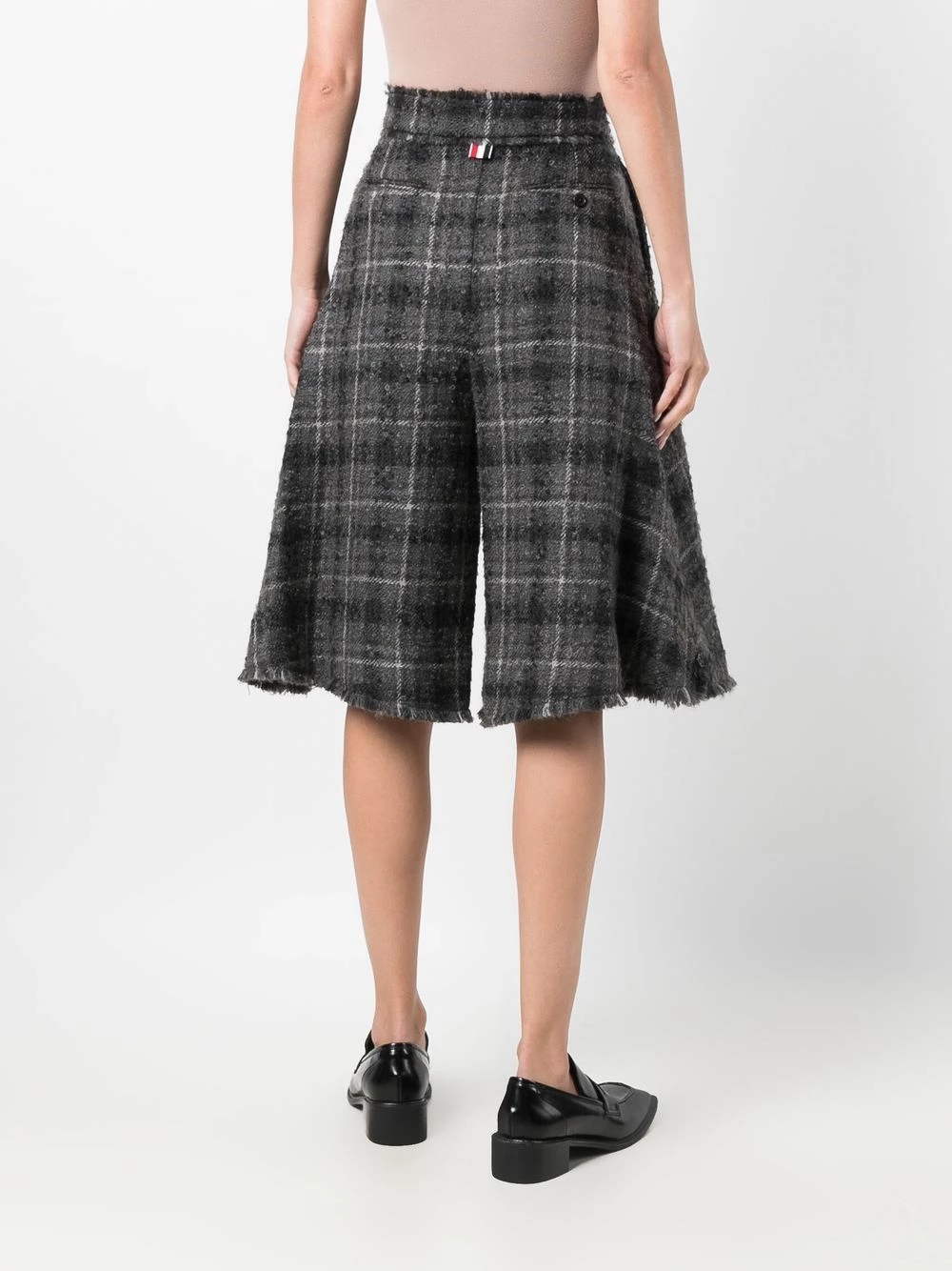 Thom Browne Plaid check knee length shorts knee-length shorts of women 4 Thom Browne plaid-check knee-length shorts